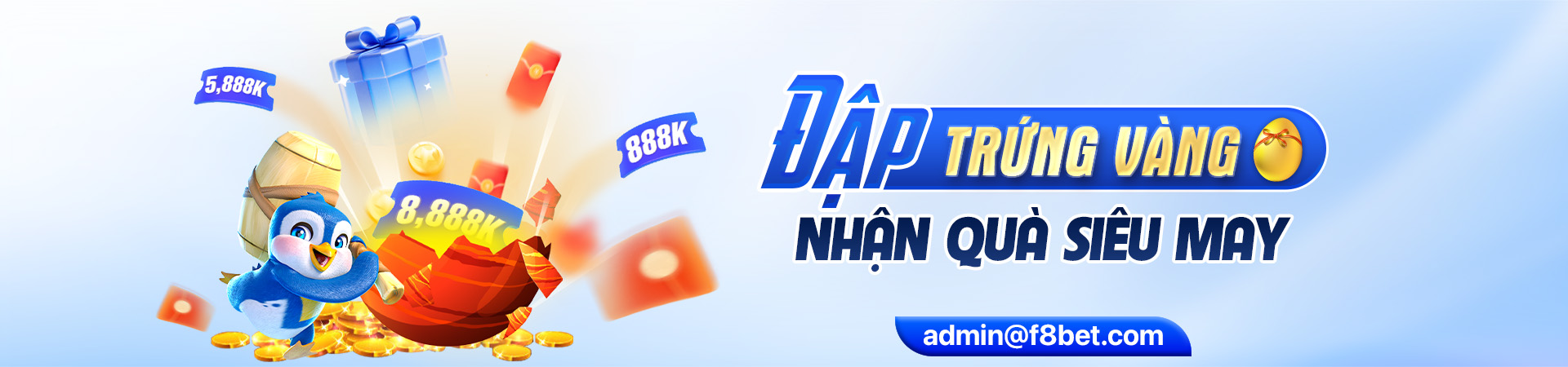 f8bet banner chương trình quà tặng đập trứng